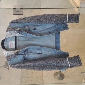 Mossimo hooded Jean jacket xl